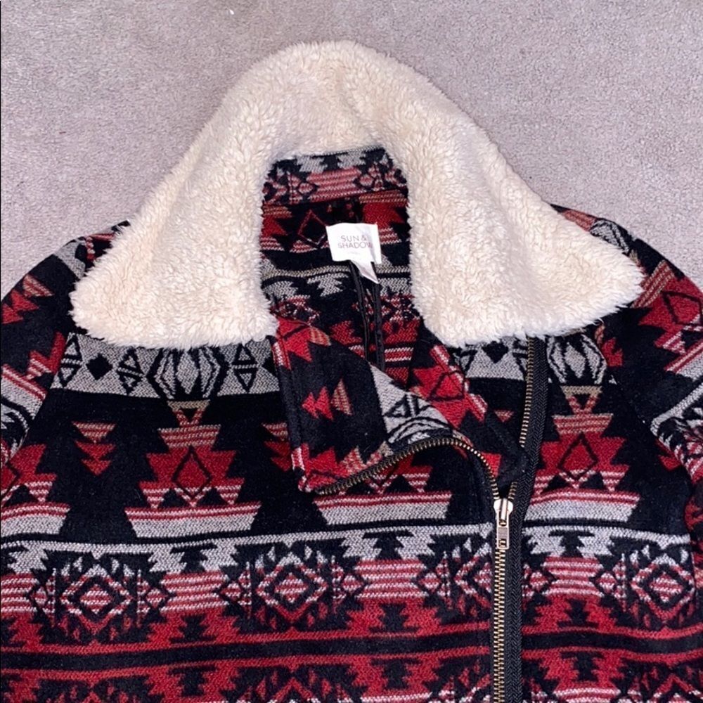 Nordstrom Off-Center Zip Moto Jacket - Picture 6 of 8